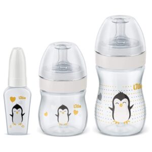 Kit de Mamadeira Primeiros Passos 50 150 240ml Neutro Lillo