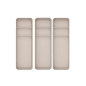 Kit de organizador de gavetas com 2 divisórias Ou 3 peças Linha Logic