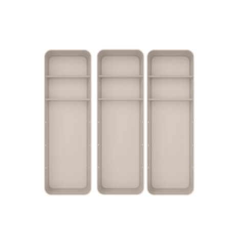 Kit de organizador de gavetas com 2 divisórias Ou 3 peças Linha Logic