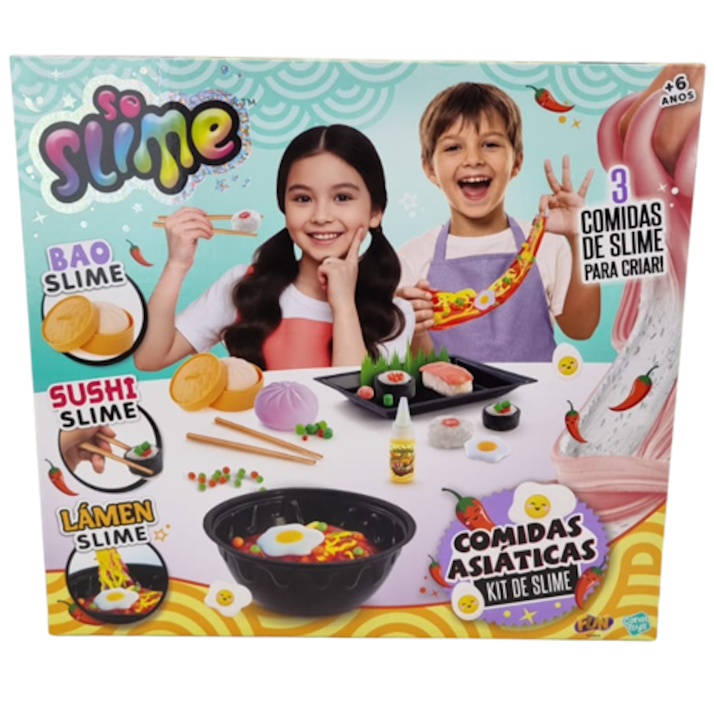 Kit de Slime Comidas Asiáticas — Brinquedos
