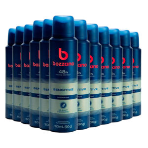 Kit Desodorante Aerosol Bozzano Sem Perfume 90g 12 unidades — Perfumes