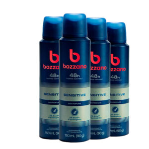 Kit Desodorante Aerosol Bozzano Sem Perfume 90g 4 unidades