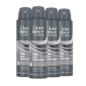 Kit Desodorante Aerosol Dove Men Sem Perfume 150ml 4 unidades