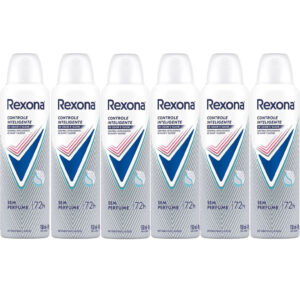 Kit Desodorante Aerosol Rexona Sem Perfume 150ml 6 Unidades