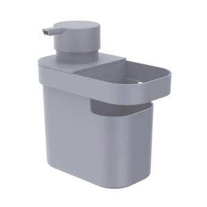 Kit Dispenser Detergente e Organizador Rodo Compacto Chumbo Ou