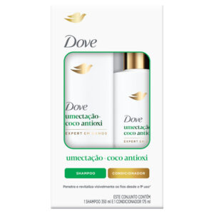 Kit Dove Umectação Coco Antioxi Shampoo 350ml Condicionador 175ml