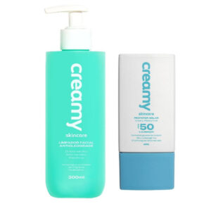 Kit Duo Protetor Solar Watery Fluid Fps 50 Limpador Antioleosidade