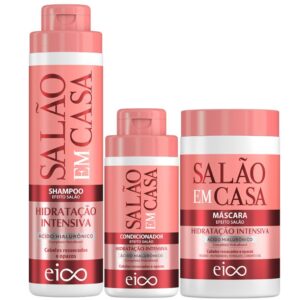 Kit Eico Salão em Casa Hidratação Intensiva Shampoo 800ml