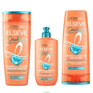 Kit Elseve Cachos dos Sonhos Shampoo 400 ml Condicionador 400 ml