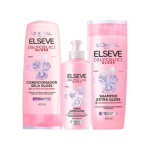 Kit Elseve L’Oréal Paris Glycolic Shampoo 400ml Condicionador 400ml