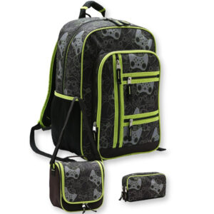 Kit Escolar Infantil Completo 3 Peças Mochila Lancheira Estojo Várias