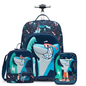 Kit Escolar Infantil Mochila Rodinha Lancheira Estojo Reforçada — Bolsas e Mochilas