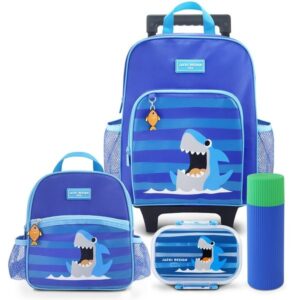Kit Escolar Mochila Rodinha Lancheira Pote Porta Acessórios Jacki — Bolsas e Mochilas