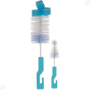Kit Escovas Para Mamadeira Com Esponja Azul 5414 Buba