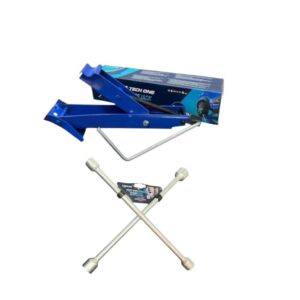 Kit estepe macaco 600kg chave de roda cruz