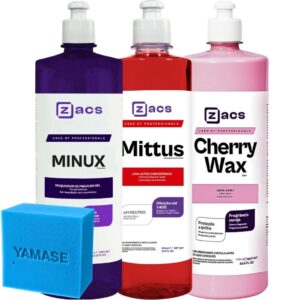 Kit Estética Automotiva Zacs Cera Cherry Wax Shampoo Concentrado