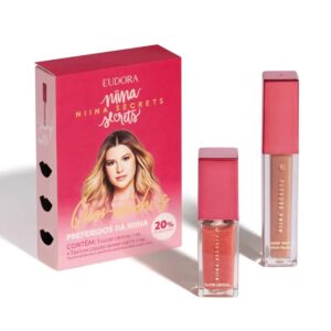Kit Eudora Niina Secrets Queridinhos Batom Líquido Matte Gloss Crystal