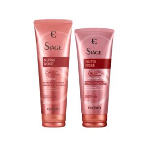 Kit Eudora Siáge Nutri Rose 4D Shampoo e Condicionador