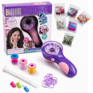 Kit Fazer Tranças Automática Penteado Infantil Trançador de Cabelo