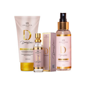 Kit Feminino D by Denise: Perfume 15ml Body Splash Hidratante Amakha