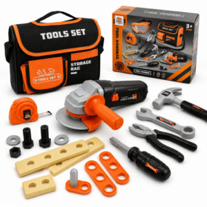 Kit Ferramentas Infantil Com Bolsa Organizadora Acessórios Criança