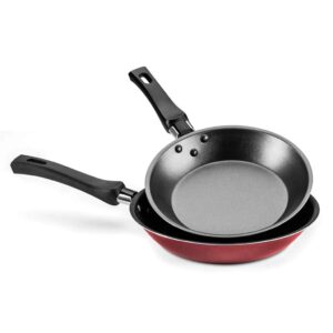 Kit Frigideira Francesa 36 e 31 Cm Antiaderente cor Cereja Mta 8984