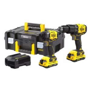 Kit Furadeira De Impacto 20v Sbdi465d2t Stanley