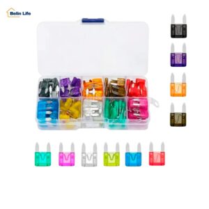 Kit Fusivel de Carro e Moto Tipo Lamina Colorido Com Estojo