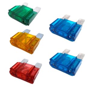 Kit Fusível Lâmina Maxi 30A 40A 50A E 2X 60A Para Som Automotivo