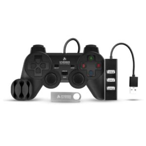 Kit Gamer Para Receptor Digital Vx10 Vivensis: Controle, Hub e