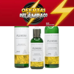Kit Grandha Flowers para Couro Cabeludo Sensível Cabelos Finos