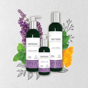 Kit Grandha Refresh para Cabelos Frágeis e Couro Cabeludo Oleosos