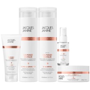 Kit Jacques Janine Damage Repair Shampoo Condicionador 240ml Trio