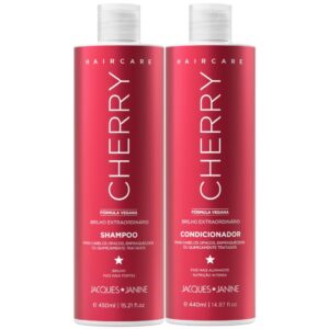 Kit Jacques Janine Hair Care Cherry Cereja Shampoo Sem Sal 450ml