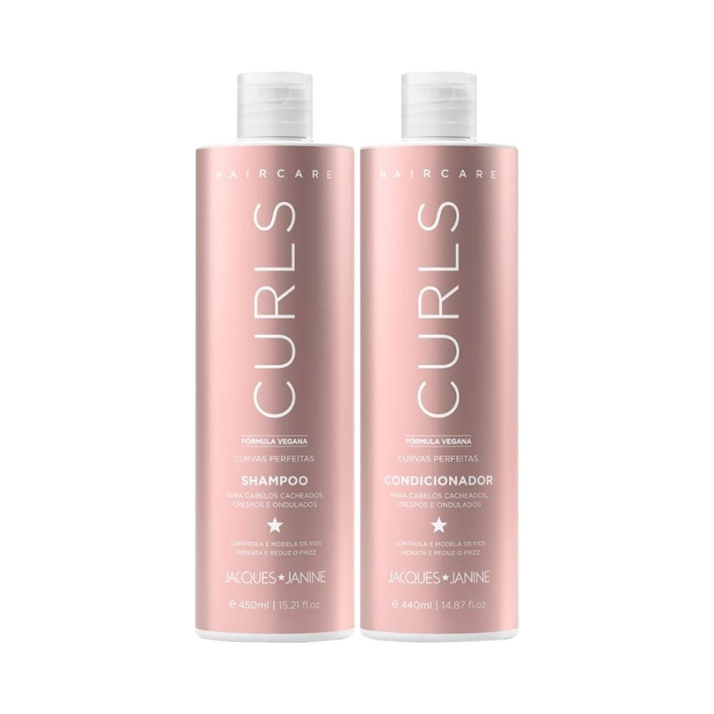 Kit Jacques Janine Hair Care Curls Shampoo 450ml Condicionador 440ml
