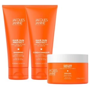 Kit Jacques Janine Hair Sun Shampoo Condicionador 200ml Máscara