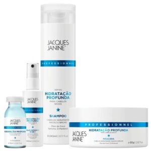 Kit Jacques Janine Hidratação Profunda Shampoo 240ml Máscara 80g