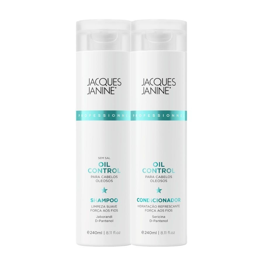 Kit Jacques Janine Oil Control Shampoo Condicionador Controle