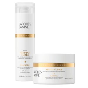 Kit Jacques Janine Power Perfect Curls Shampoo Sem Sal 240ml Máscara