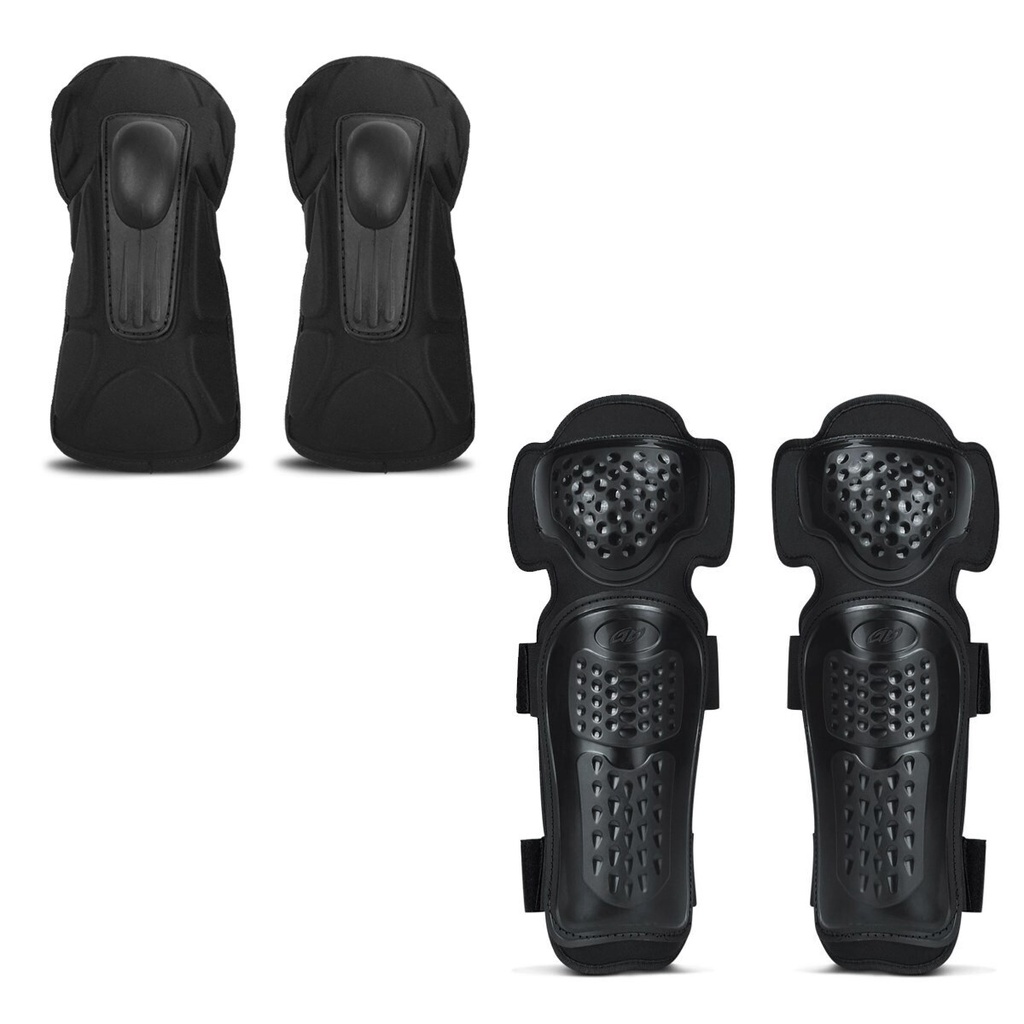 Kit Joelheira Cotoveleira Motocross Trilha Enduro Pro Tork Titanium