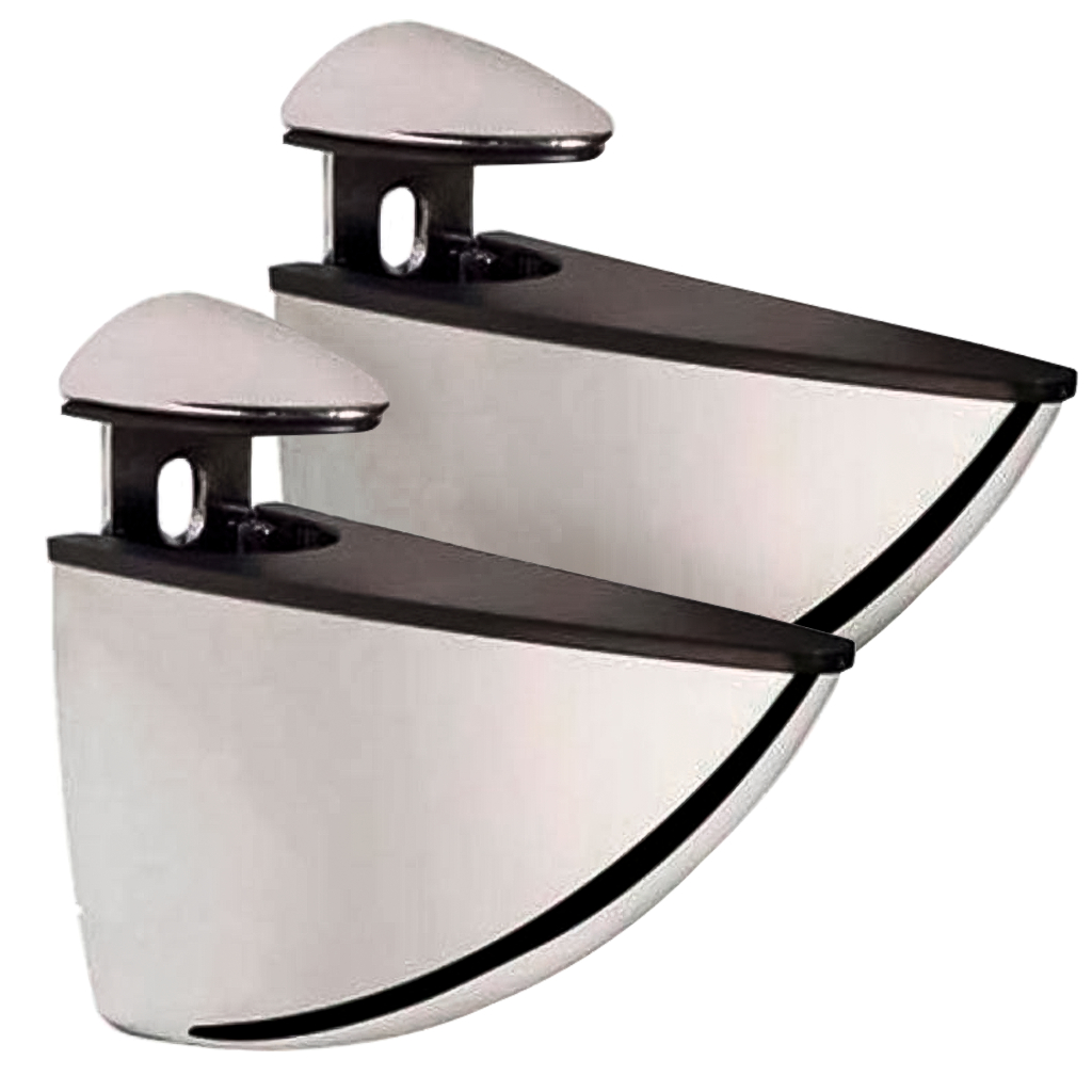 Kit Jogo Com 2 Suporte Tucano Para Prateleira Mesa De Vidro Madeira