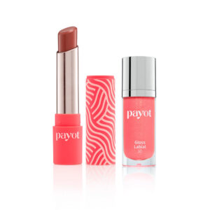 Kit Lábios Chérie Payot Batom Matte Bombom Gloss Labial 3D Goiaba 30