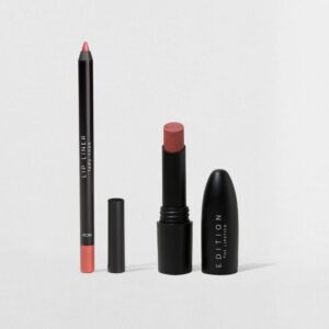 Kit Lápis Labial Rosa Batom Nude Océane Edition