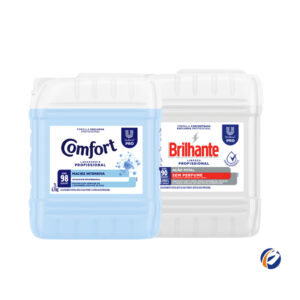 Kit Lava Roupas Líquido Ação Total sem Perfume Brilhante 7L Amaciante