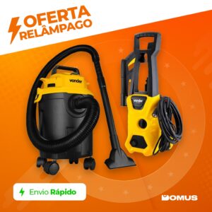 Kit Lavadora 1600 e Aspirador de Pó e Líquido Vonder