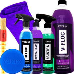 Kit Lavagem Automotiva Sintra Fast Cera Blend Spray Shampoo V-Floc