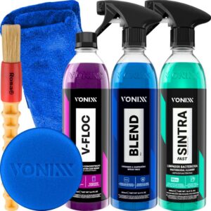 Kit Lavagem Sintra Fast Cera Blend Spray Shampoo V-Floc 500ml Vonixx