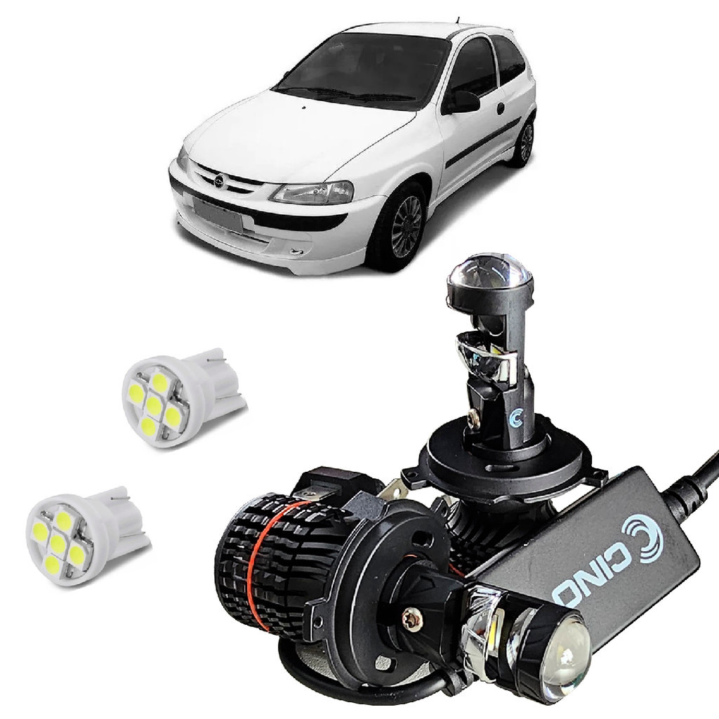 Kit Led H4 Projetor Farol Celta 2000 01 02 03 04 05 2006 — TV e Vídeo