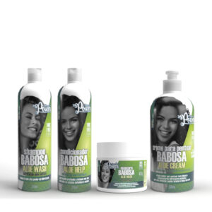 Kit Linha Completa Babosa Soul Power Shampoo Condicionador Máscara