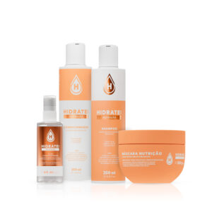 Kit Linha Nutrição Completa Hidratei: Shampoo Condicionador Máscara